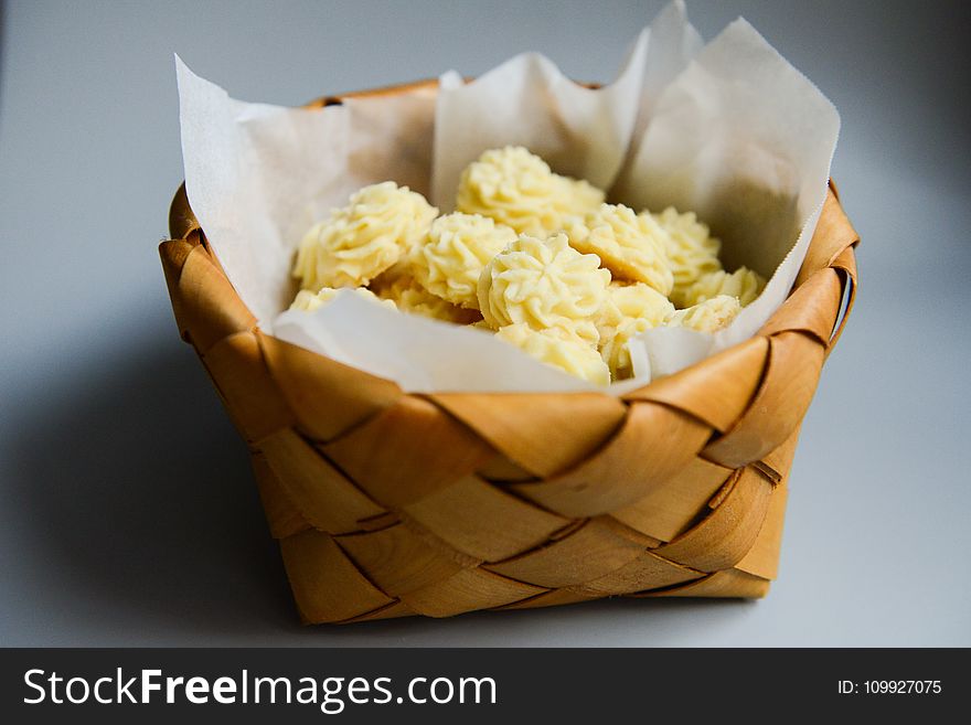 Basket Of Baked Cookies