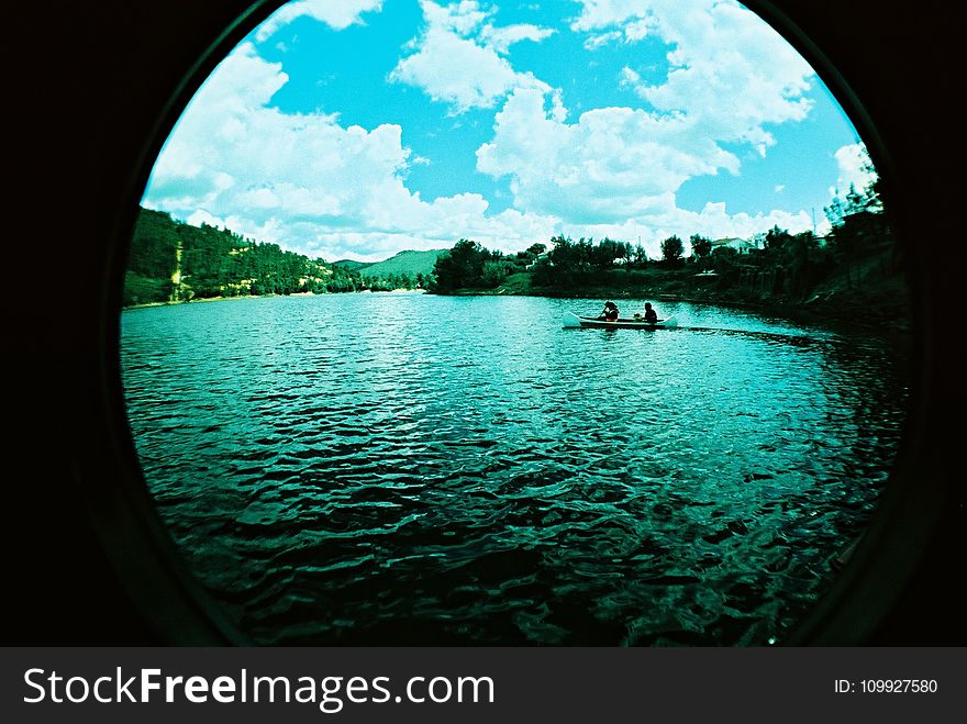 Fisheye Lens Photo of River
