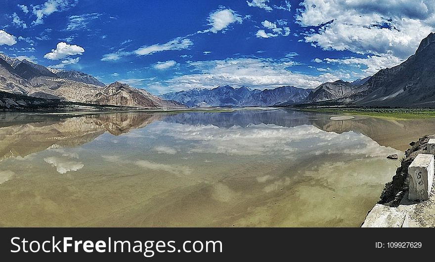 Body of Water Near Mountain