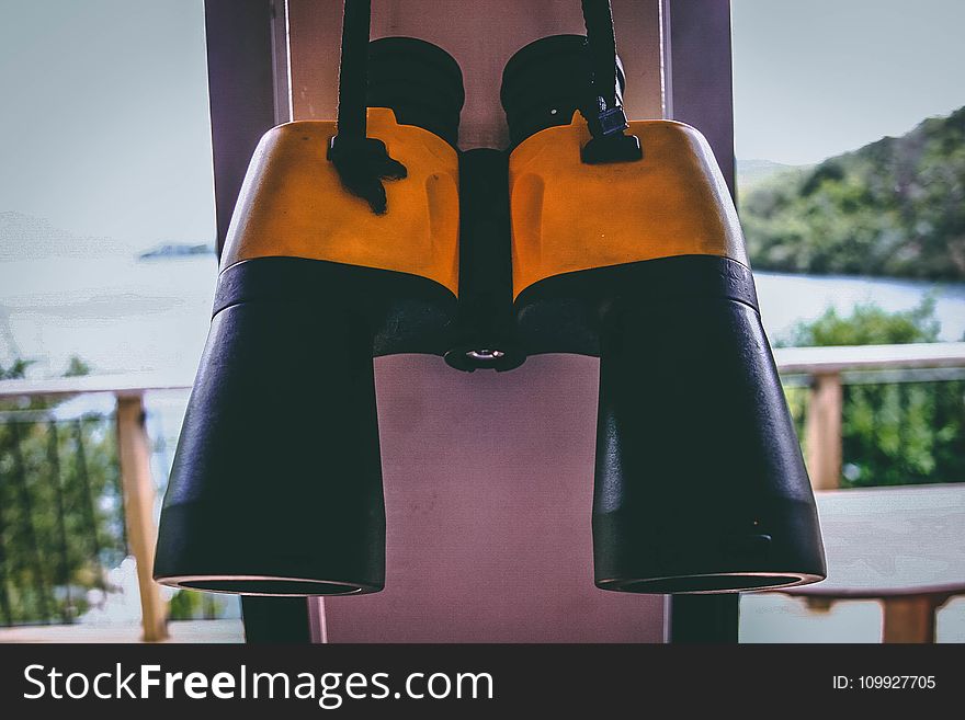 Photo Of Black And Yellow Binoculars