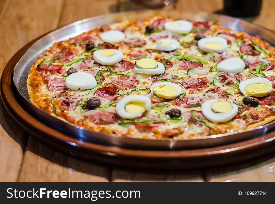 Pizza With Egg Photo