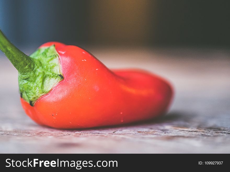 Selective Focus Photo Of Red Pepper