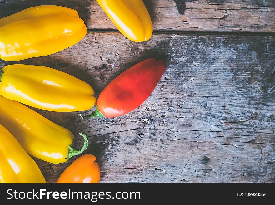 Red and Yellow Chilies