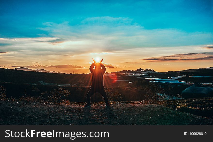 Silhouette Of Man