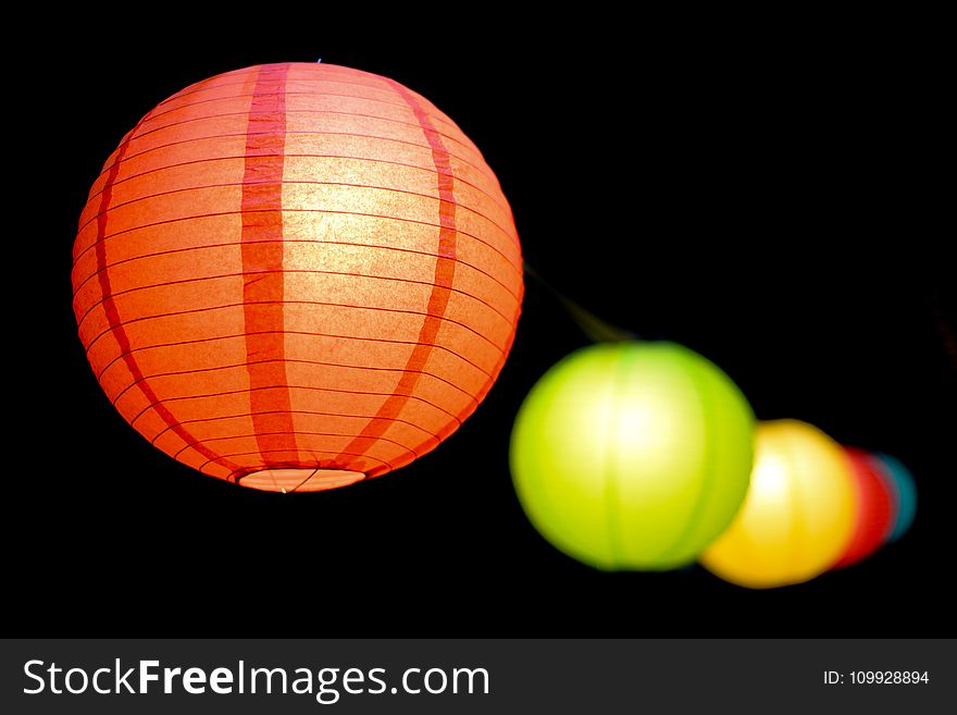 Selective Focus Photo Of Paper Lanterns