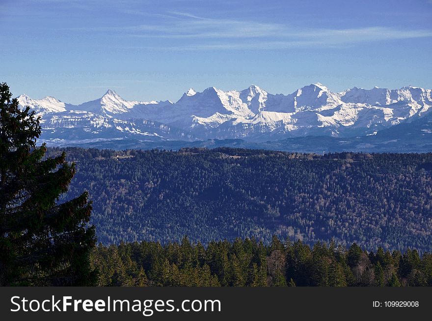 Aerial Photography of Mountain