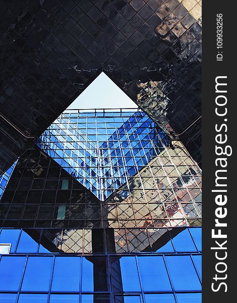 Blue, Landmark, Reflection, Structure