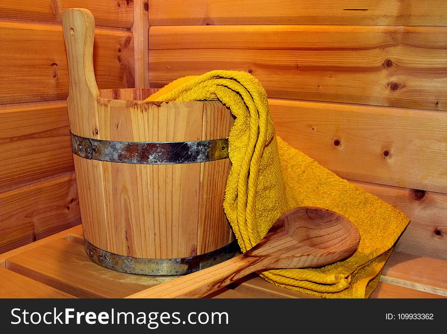 Yellow, Wood, Wood Stain, Sauna