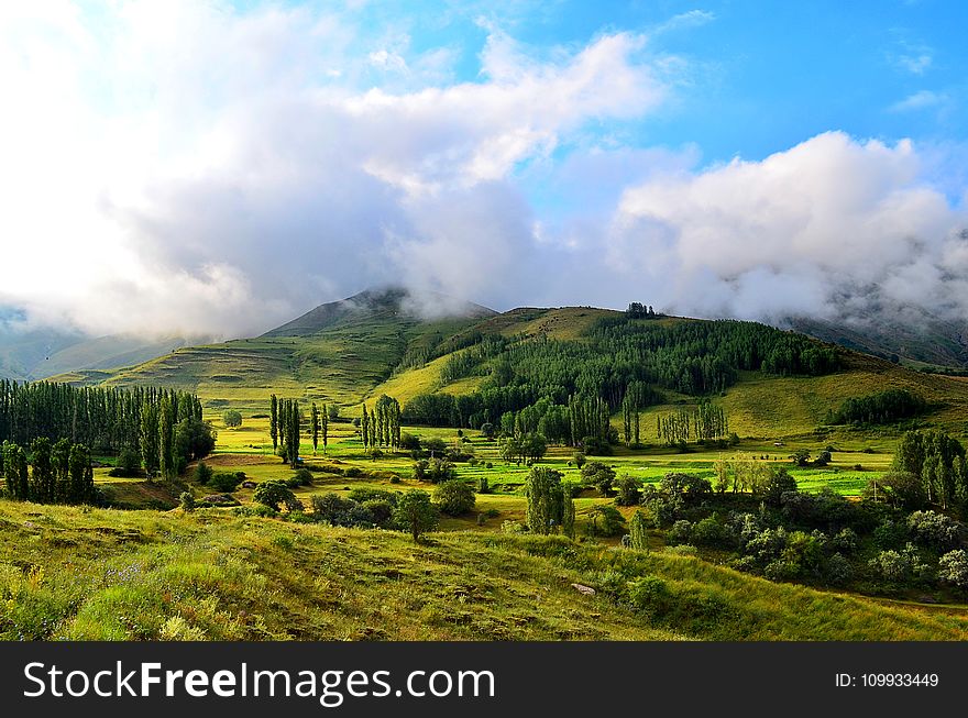 Highland, Grassland, Nature, Sky