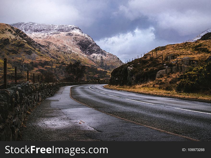 Gray Rail Road in the Mountain