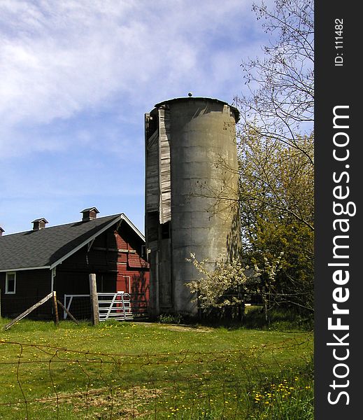 This silo and farm building were once part of the old Western Washington State Mental Hospital. Patients worked on the farm as part of their therapy. Today, it is incorporated into a city park, and some of the buildings are maintained for community events. This silo and farm building were once part of the old Western Washington State Mental Hospital. Patients worked on the farm as part of their therapy. Today, it is incorporated into a city park, and some of the buildings are maintained for community events.