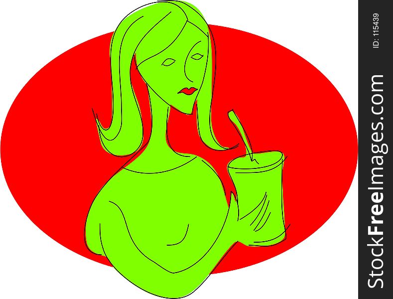 Woman with Drink