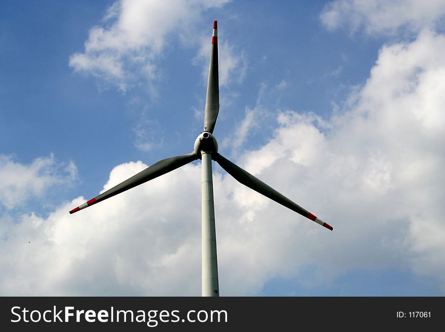 Digital photo of a wind wheel. Digital photo of a wind wheel.