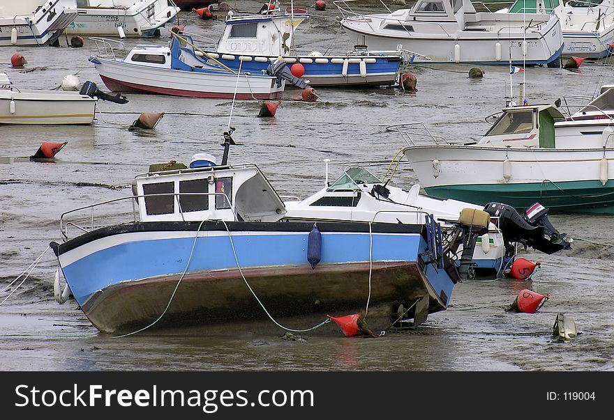 Fishing boats in Normandy