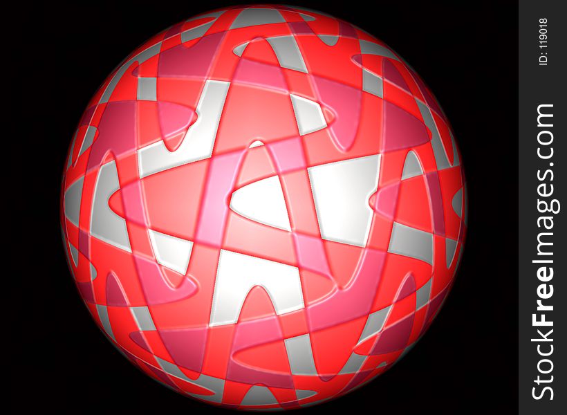 Rubber ball made with photoshop