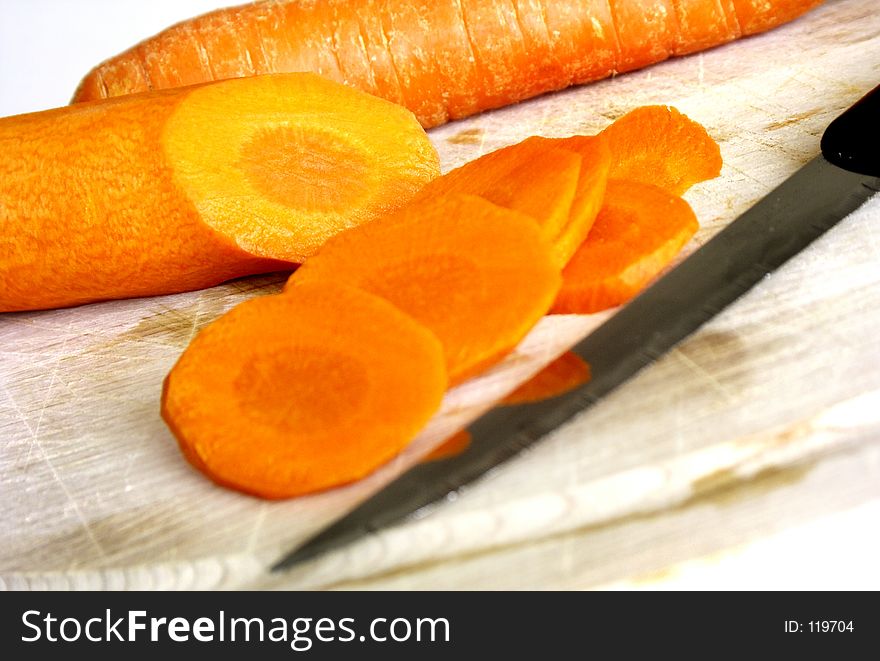 Sliced carrotts