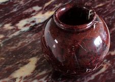 Ox Red Marble Vase Stock Image Ox Red Marble Vase Stock Image