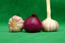 Garlic An Red Onion Zoomed Royalty Free Stock Photo Garlic An Red Onion Zoomed Royalty Free Stock Photo