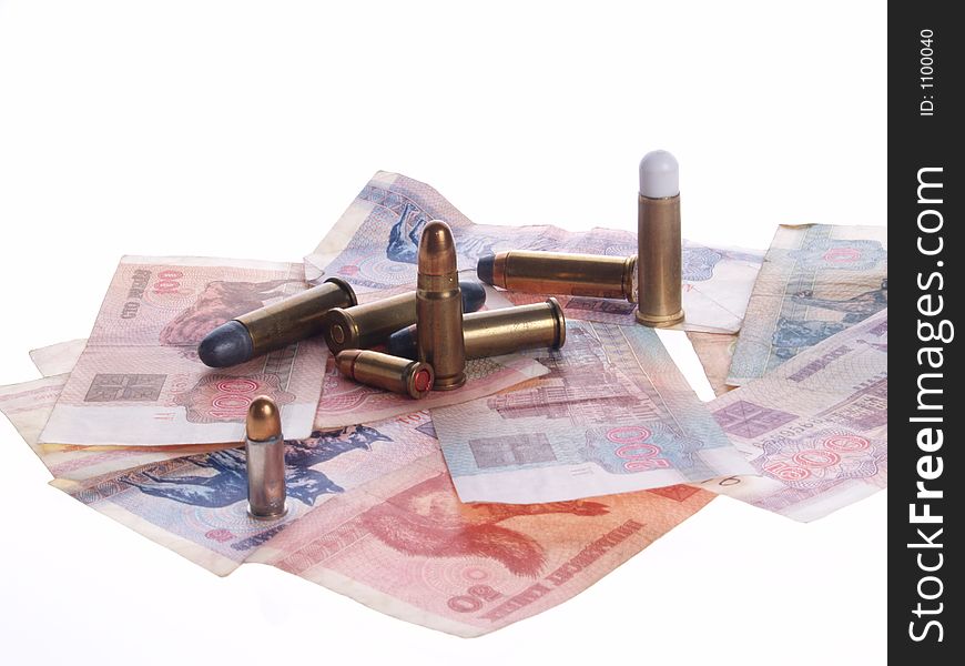 Bullet in belarus money. Bullet in belarus money