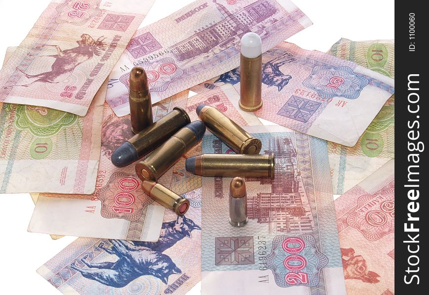 Bullet in money, belarus. Bullet in money, belarus