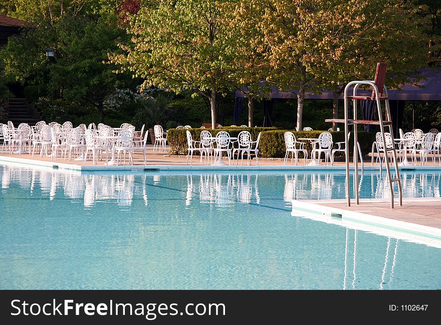 Life Guard Stand by Pool