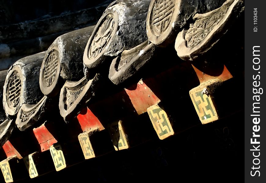 Old Temple S Eaves Tile