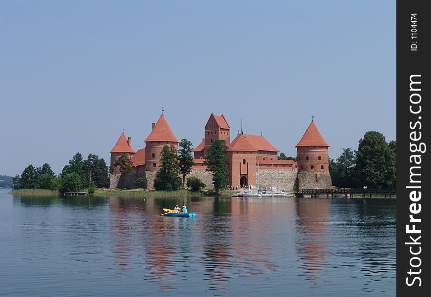 Castle near lake