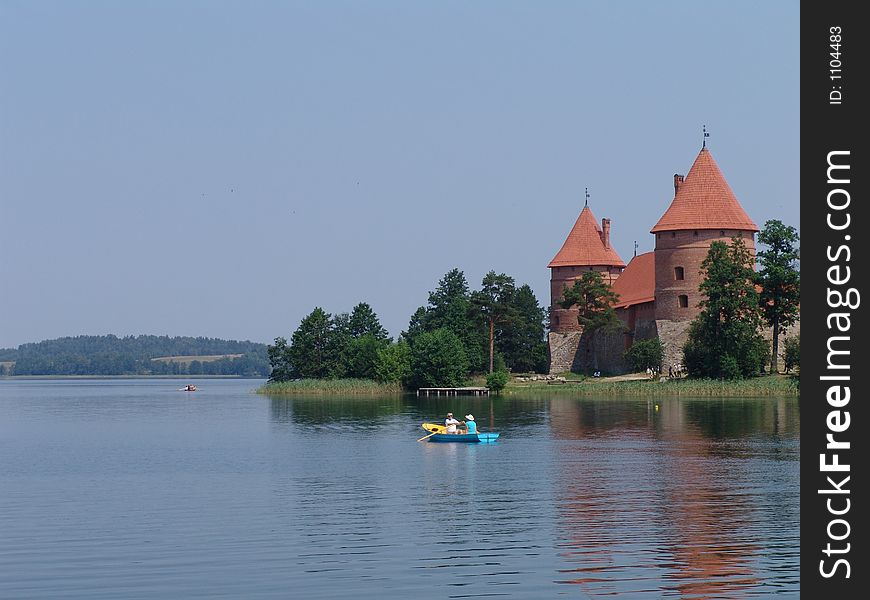 Castle near lake