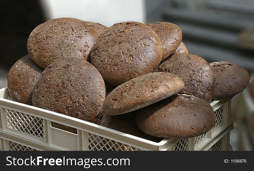 Brot. With clipping path