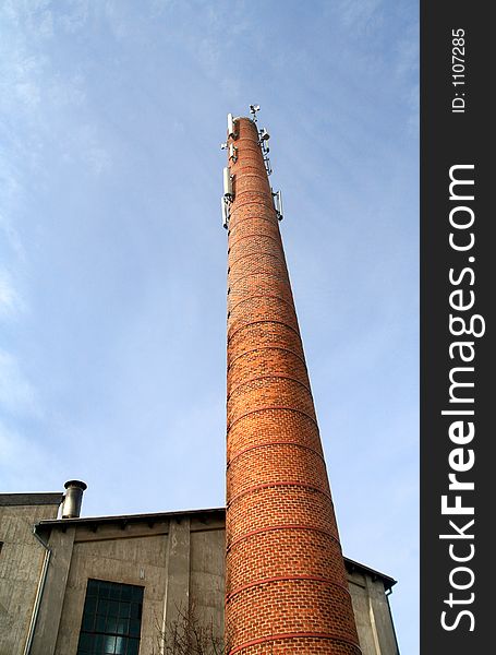 Chimney with and blue sky