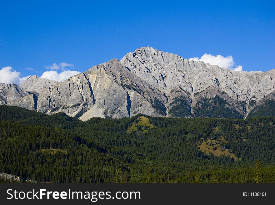 The mountains of the Canadian Rockies. The mountains of the Canadian Rockies