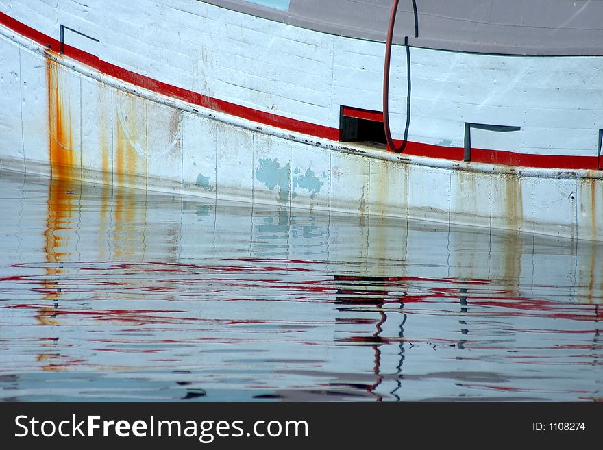 Fishing boat reflexions in denmark. Fishing boat reflexions in denmark