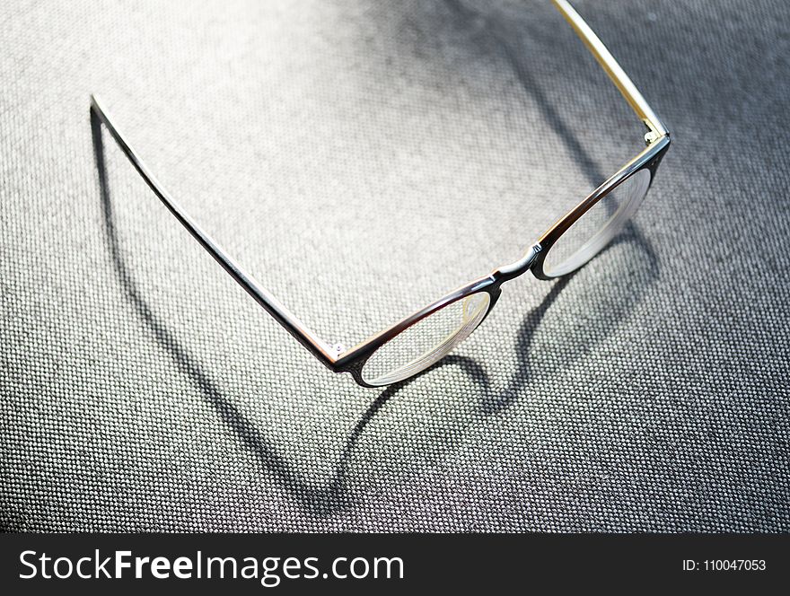 Eyeglasses With Brown Frame
