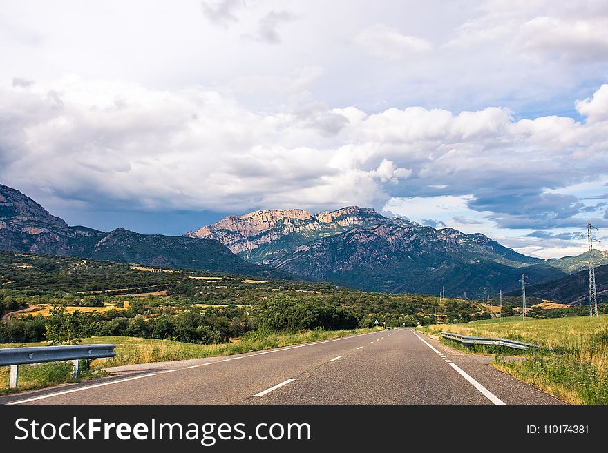 Road Near Mountain