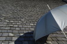 Roof Under An Umbrella. Stock Image