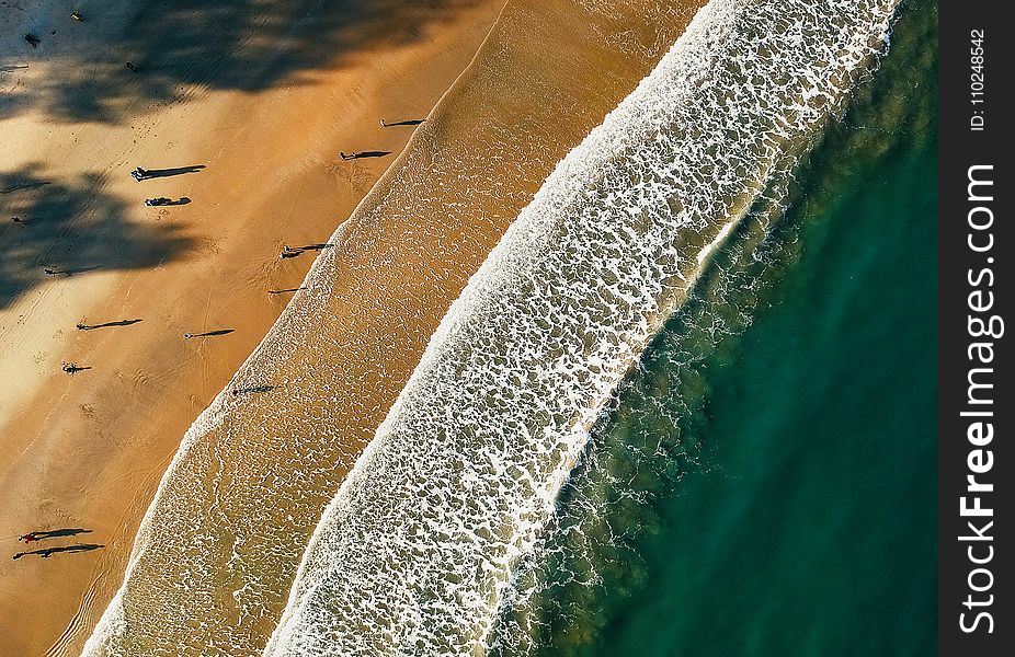 Aerial Photo of Sea Shore