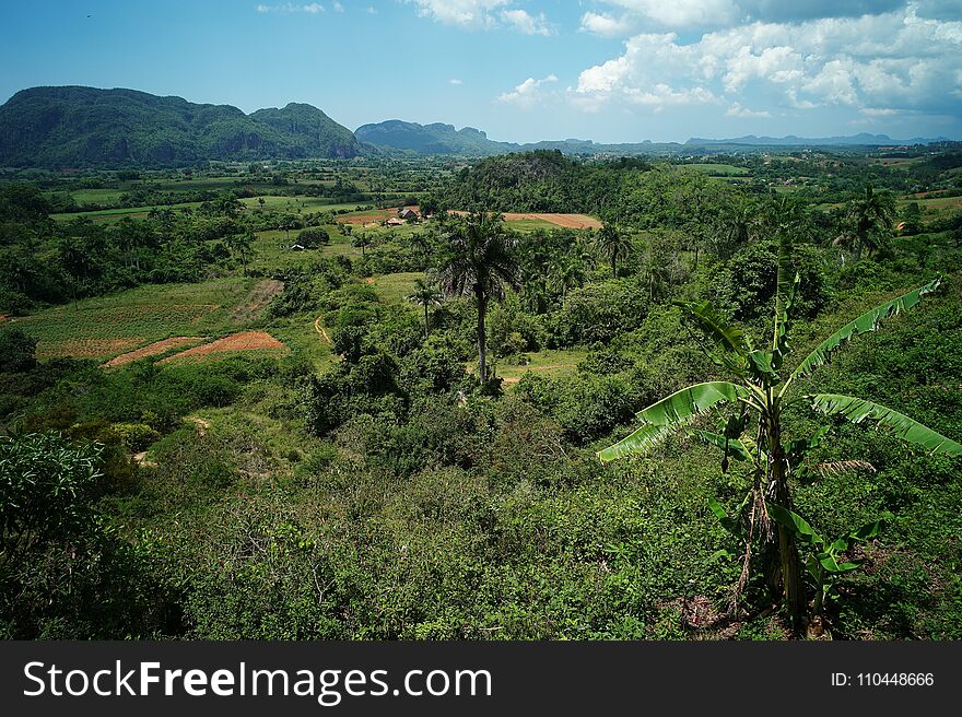 Scenic view of Vinales Valley in Cuba
