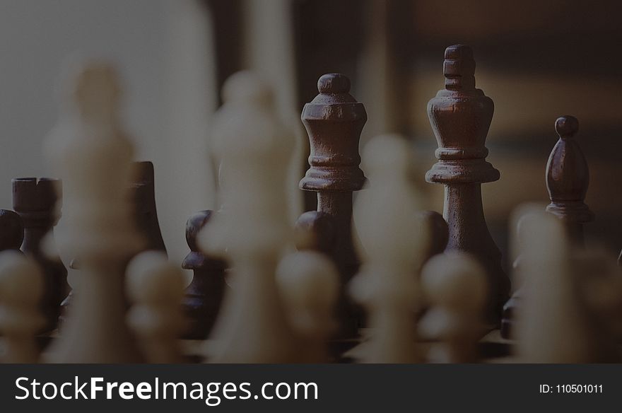 Selective Focus Photography of Chess Piece