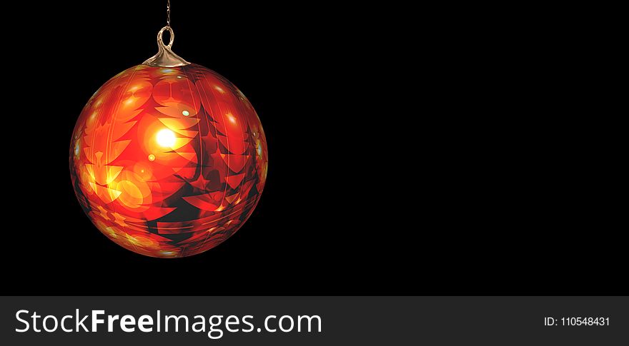 Orange, Lighting, Sphere, Christmas Ornament