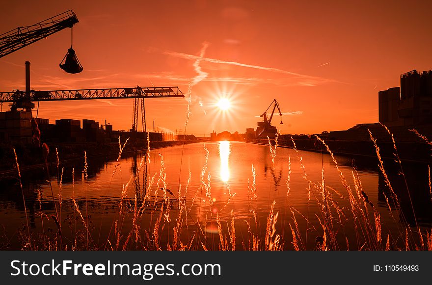 Reflection, Sky, Sunset, Sunrise