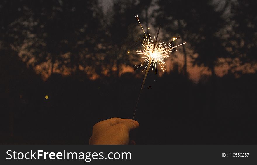 Fireworks, Sparkler, Darkness, Event