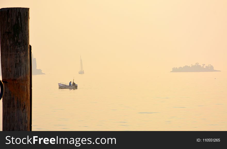 Calm, Fog, Horizon, Morning