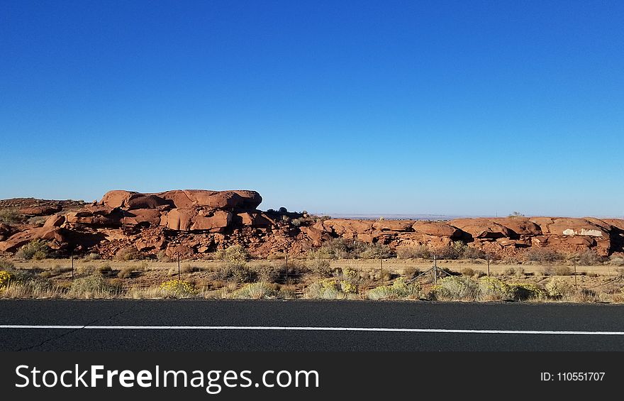 Sky, Ecosystem, Badlands, Rock