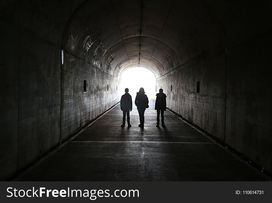Tunnel, Infrastructure, Darkness, Subway