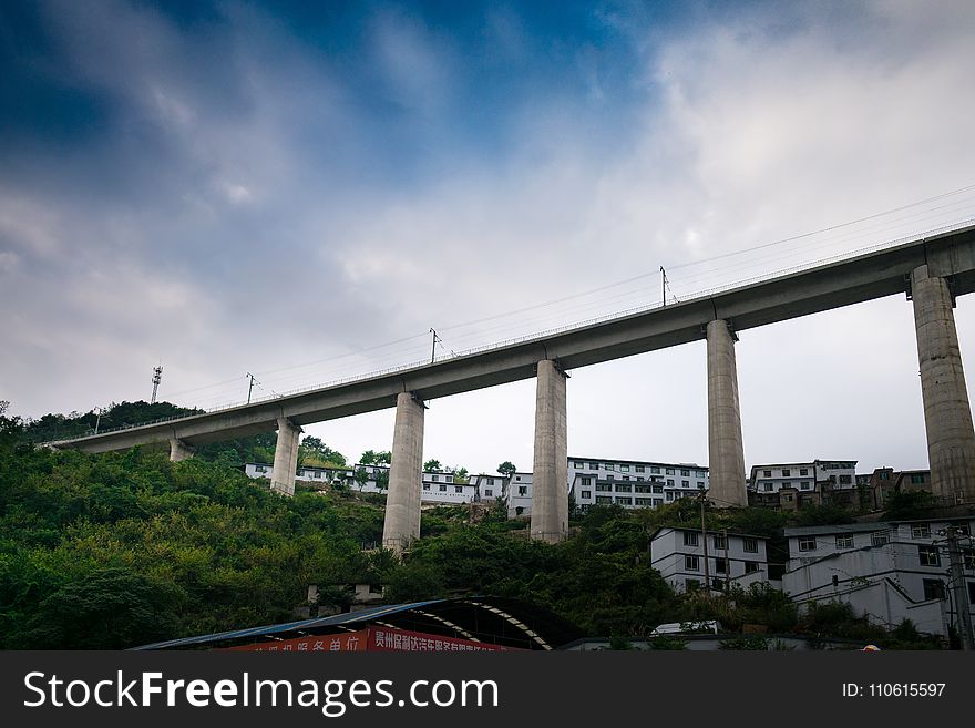 Bridge, Sky, Cloud, Infrastructure