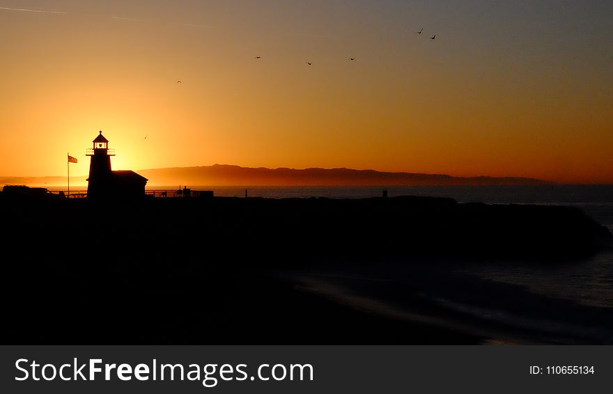 Time Lapse Photography of Lighthouse