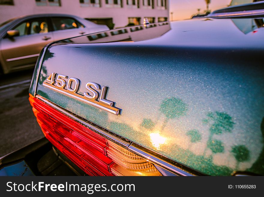 Teal Mercedes-benz 450 Sl Car