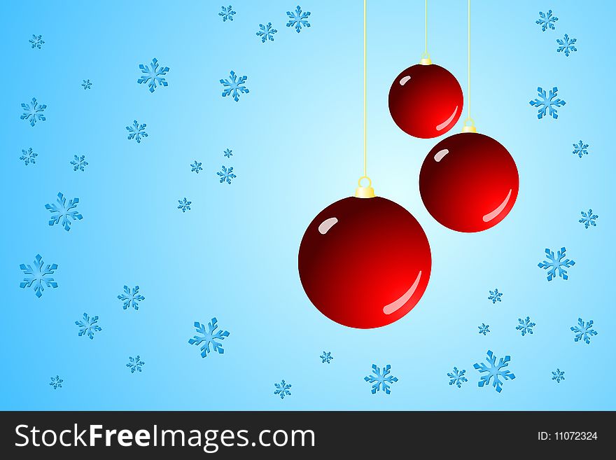Vector illustration of Christmas Balls