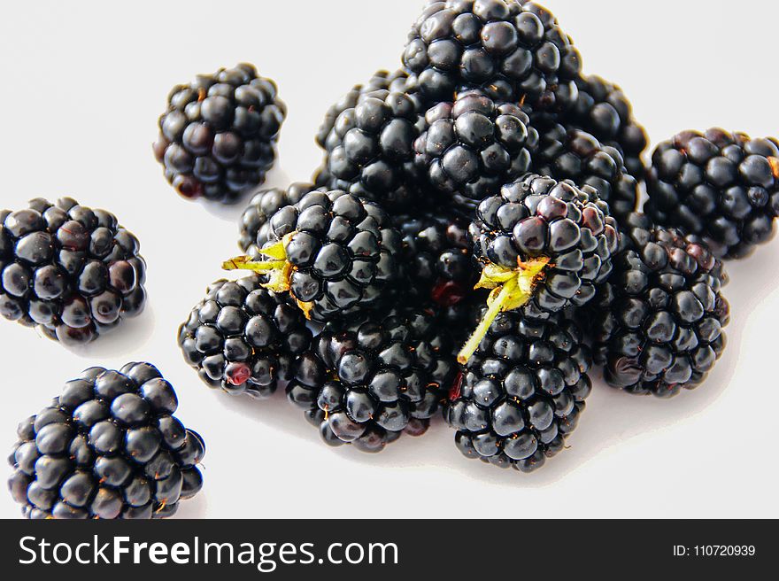 Blackberries On Table