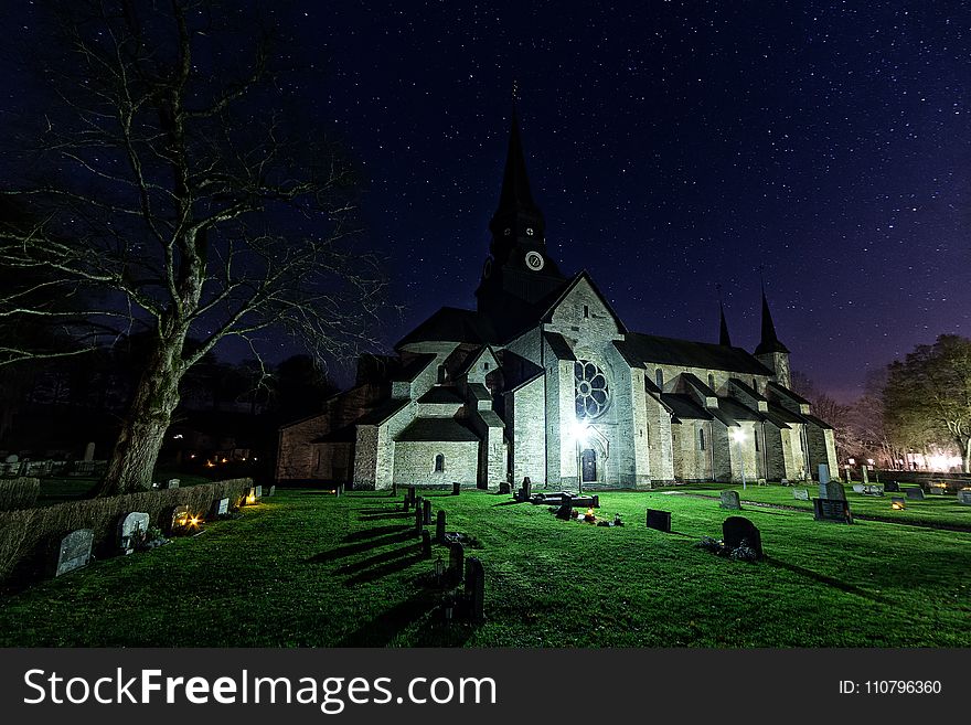 Photo of Cemetery at Night